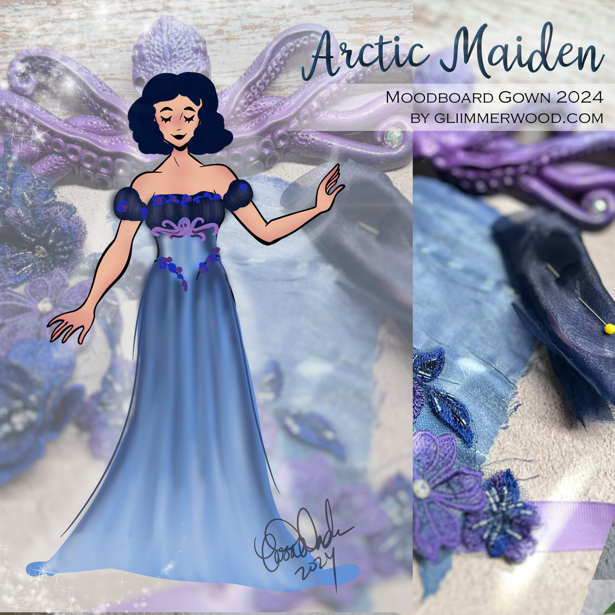 Arctic Maiden: Made to Measure 2024 Moodboard Gown