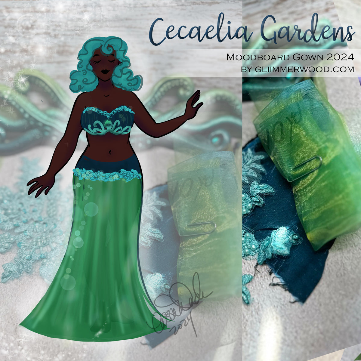 Cecaelia Gardens: Made to Measure 2024 Moodboard Gown