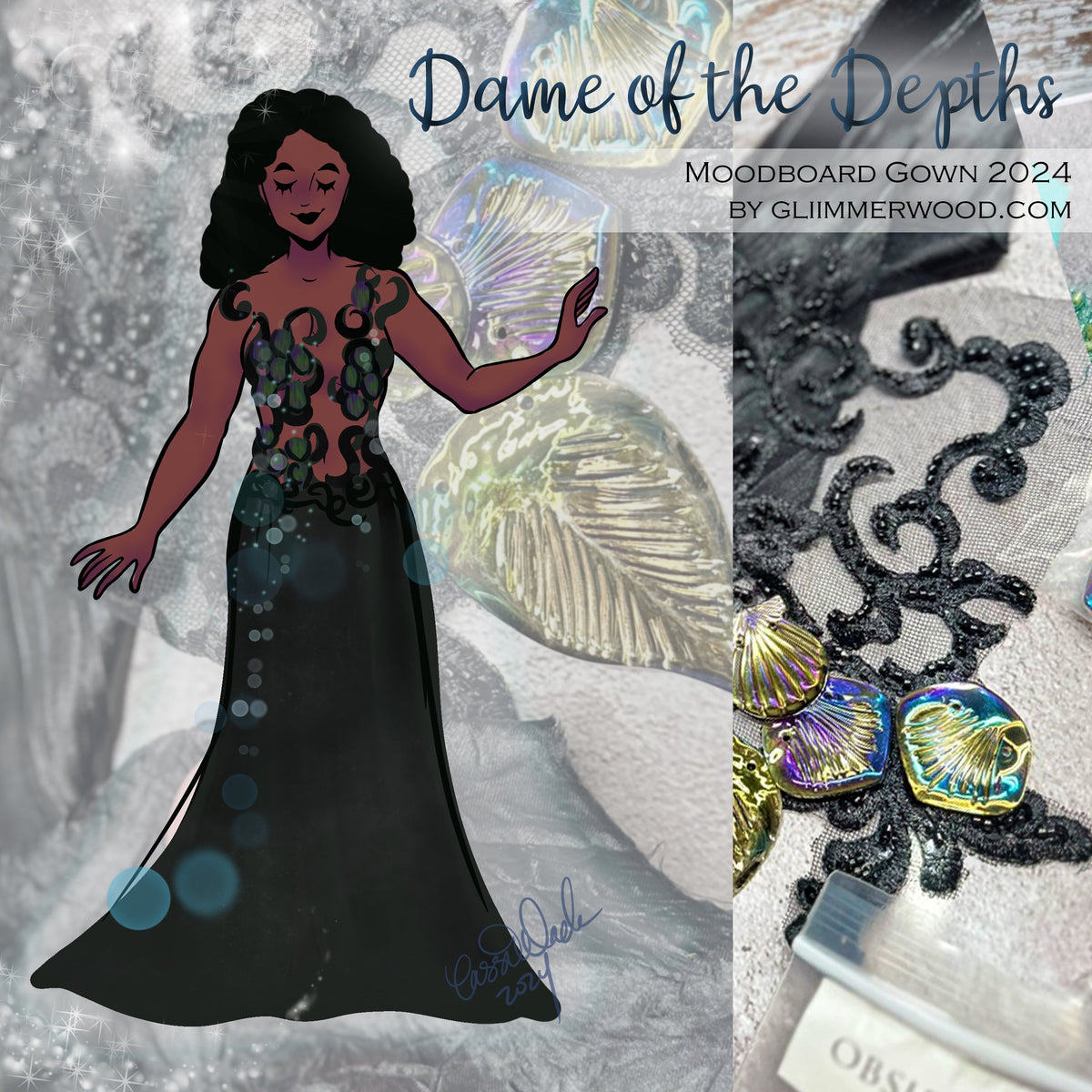 Dames of the Depths: Made to Measure 2024 Moodboard Gown