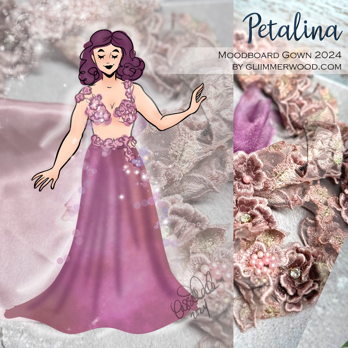 Petalina: Made to Measure 2024 Moodboard Gown