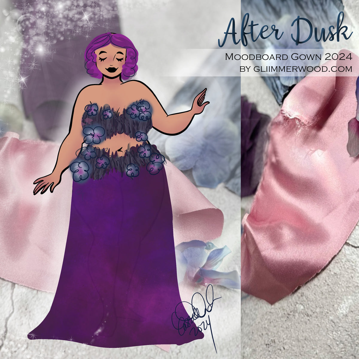 After Dusk: Made to Measure 2024 Moodboard Gown