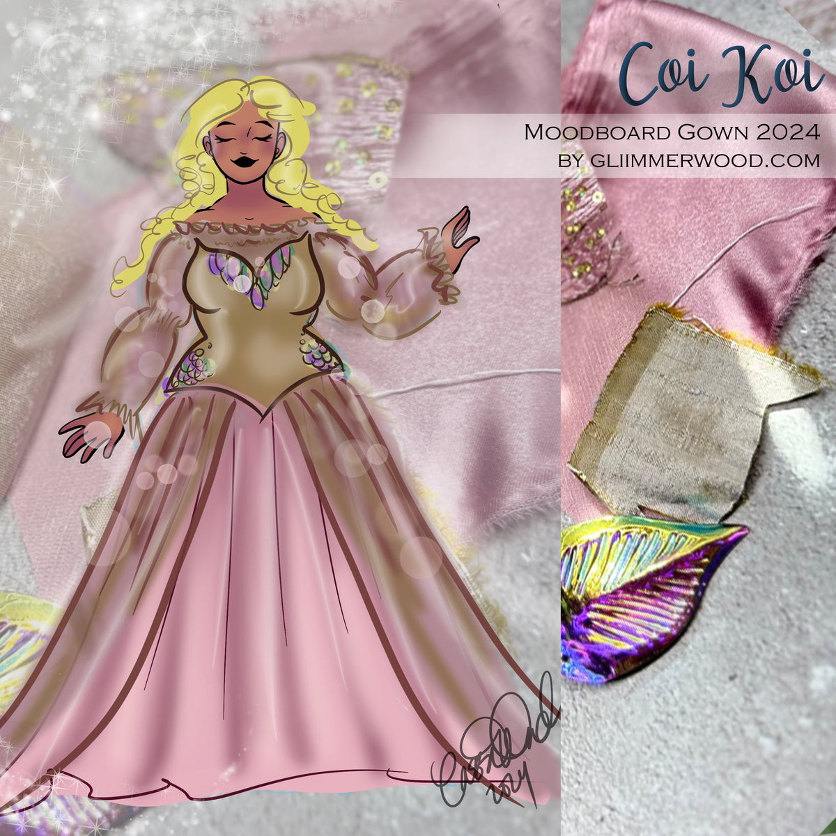 Coy Koi: Made to Measure 2024 Moodboard Gown