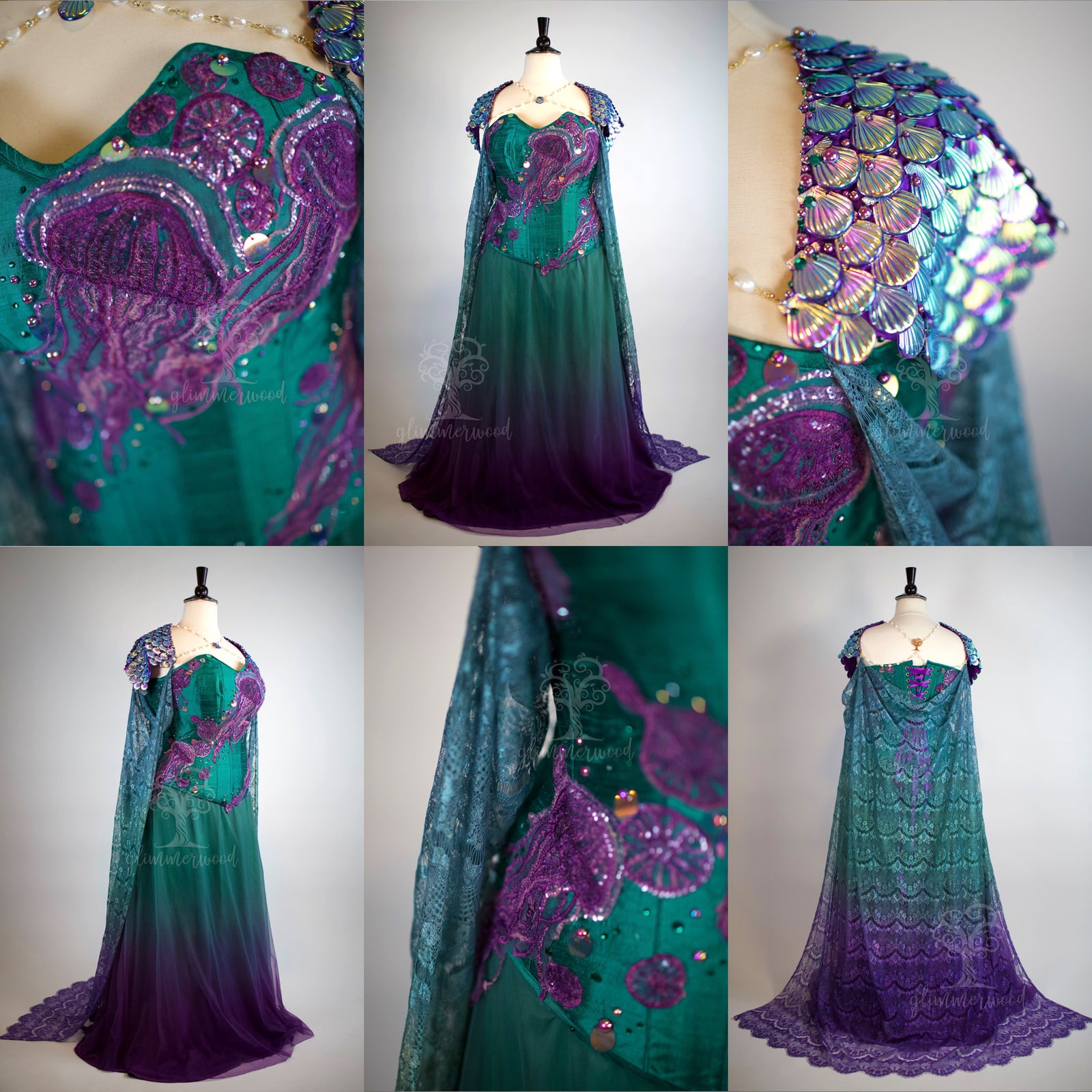 Glimmerwood Gemstone Jellyfish Gown