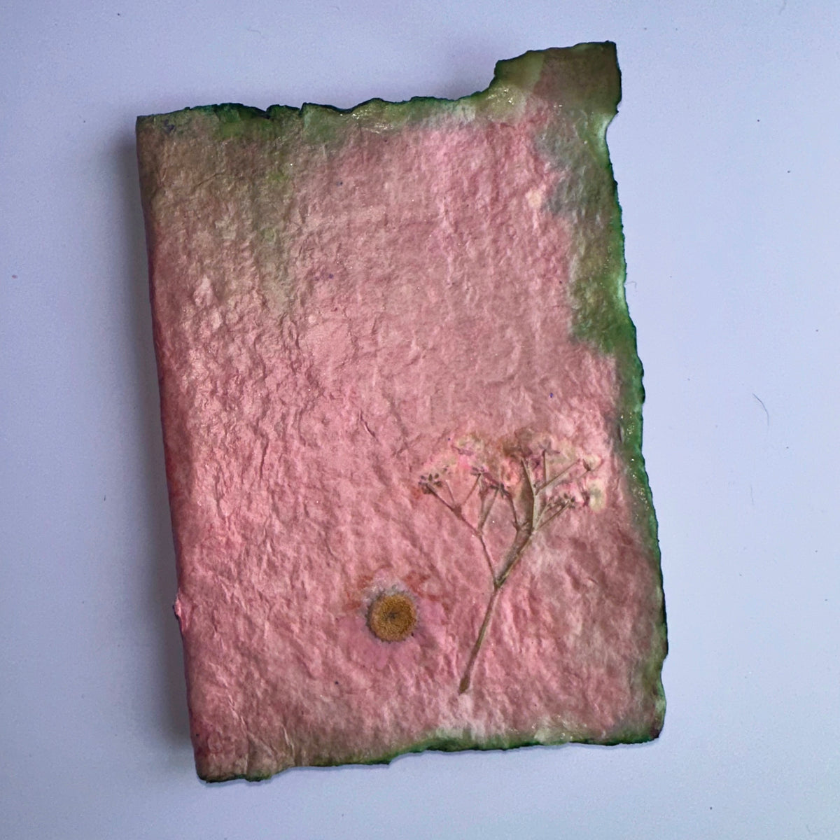 Pink and Green Flower Journal 4x6&quot;