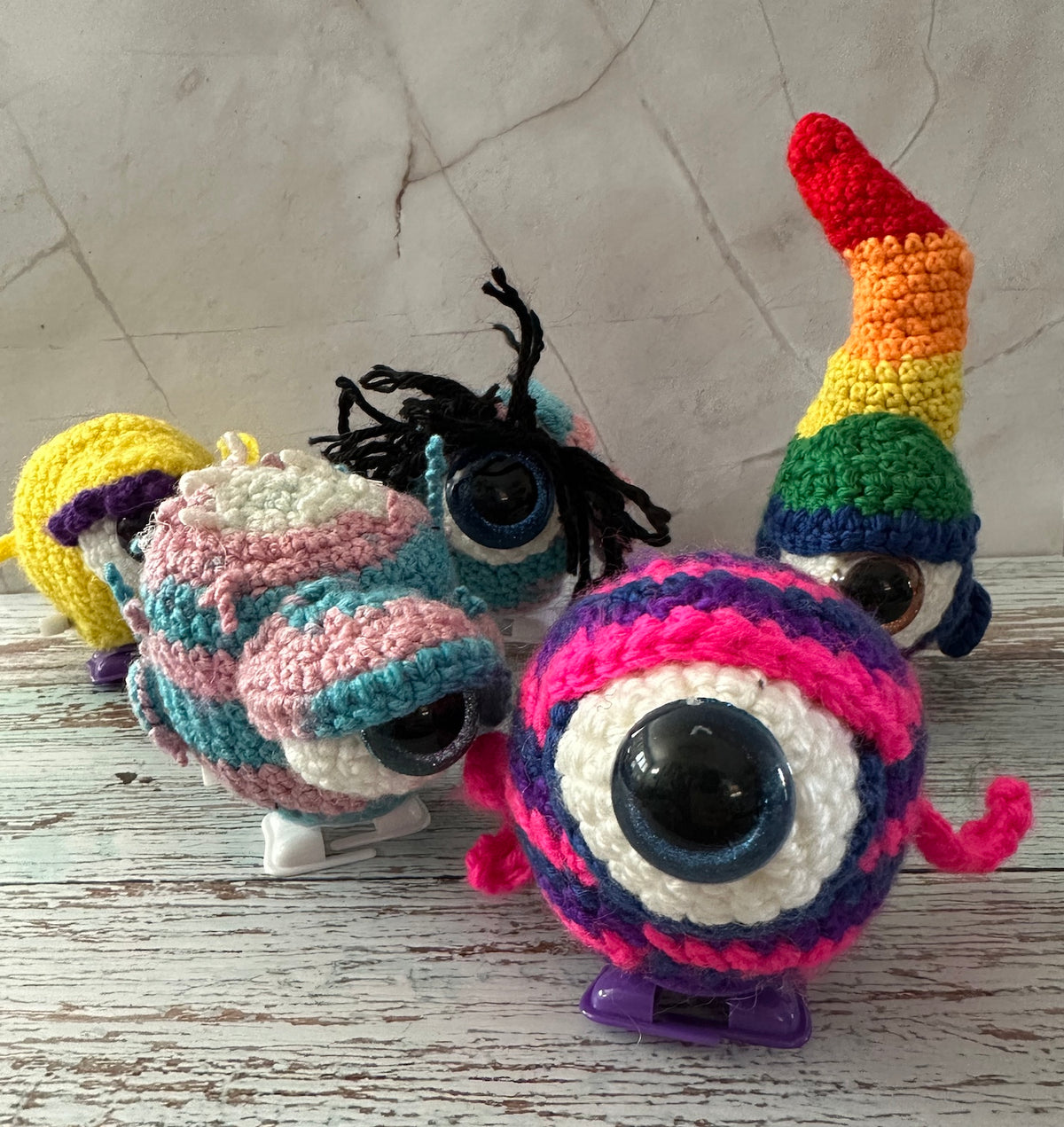 Crocheted Queer Eyes