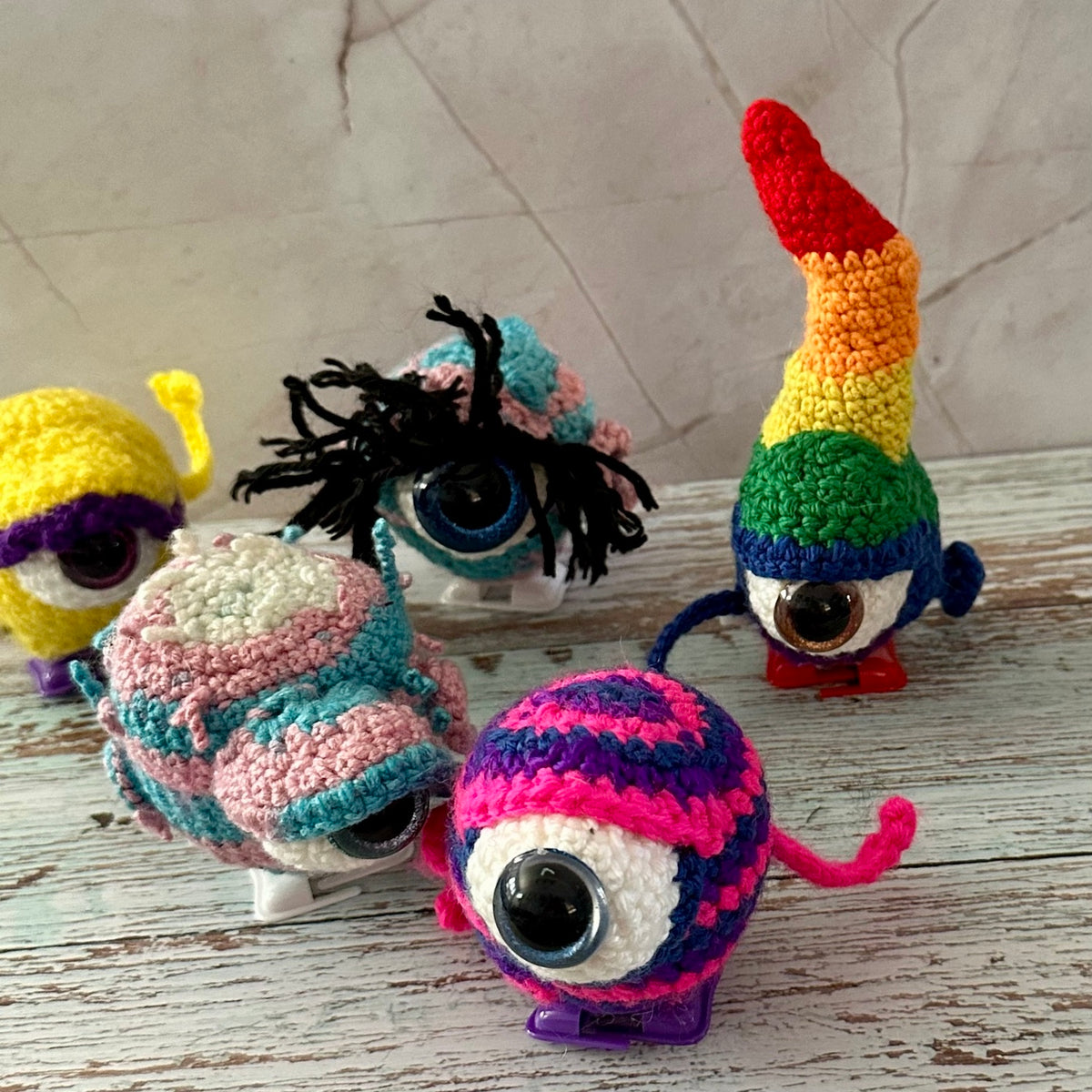 Crocheted Queer Eyes