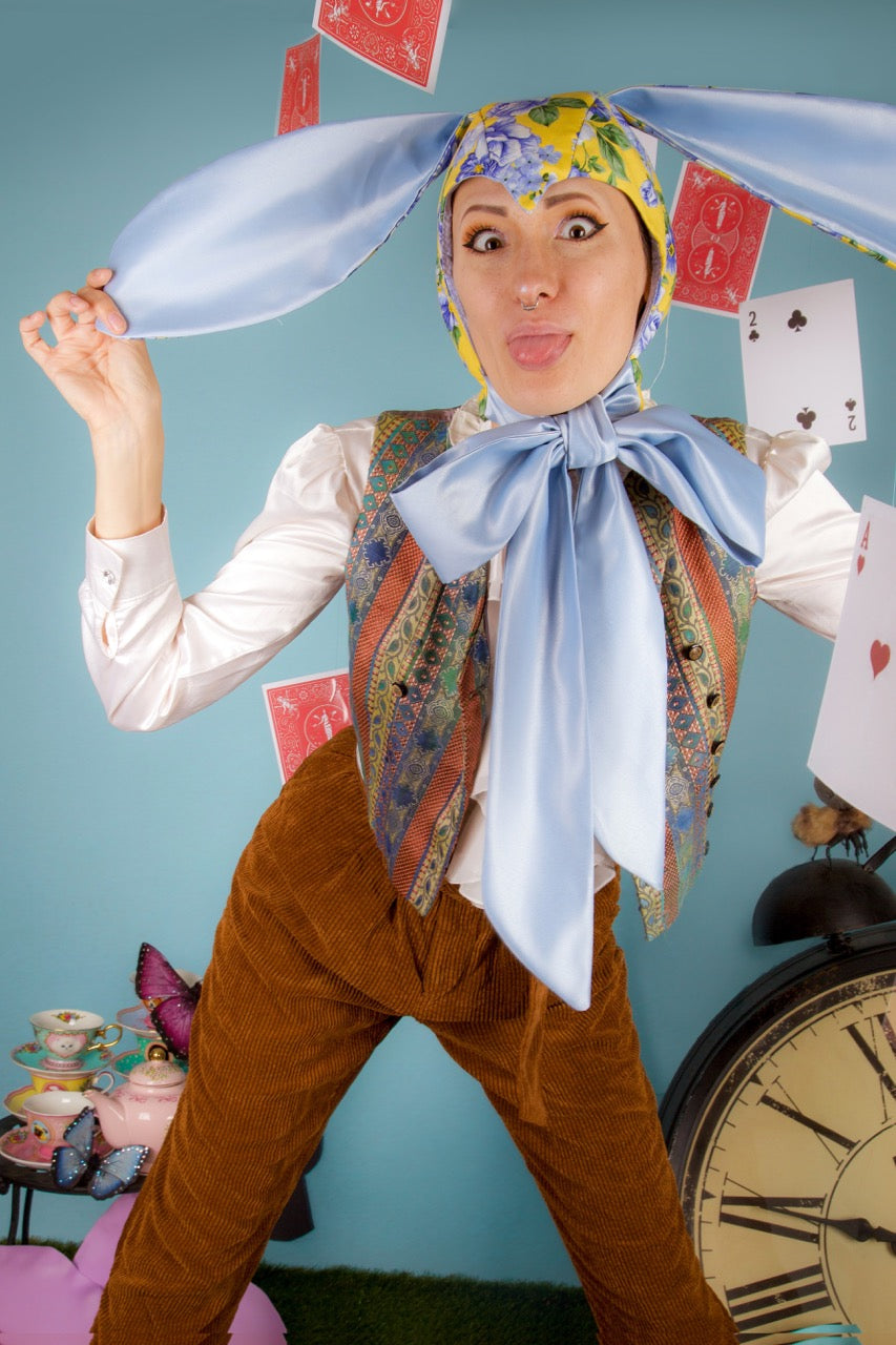 Yellow & Blue Bunny Bonnet