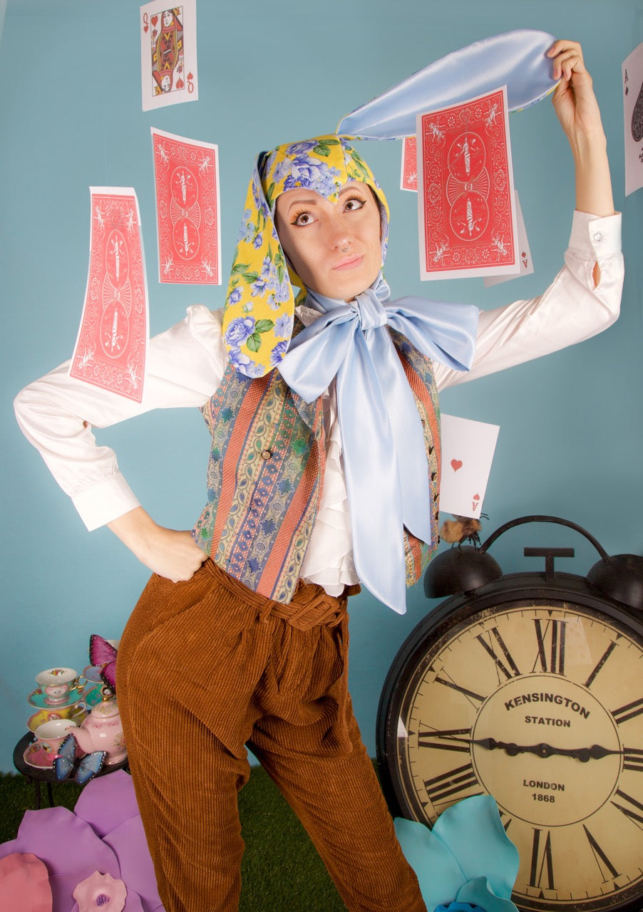 Yellow & Blue Bunny Bonnet