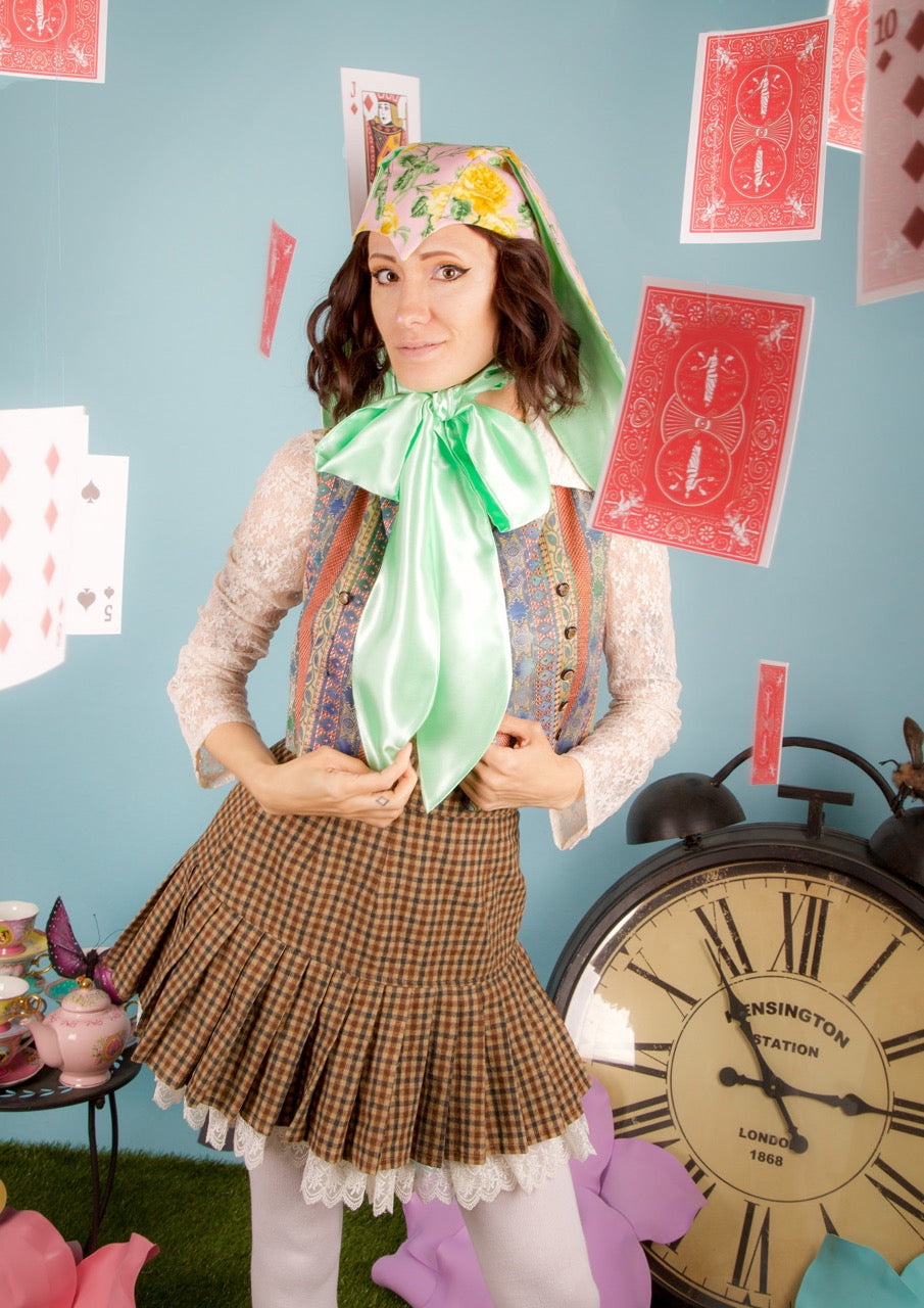 Pink & Mint Bunny Bonnet