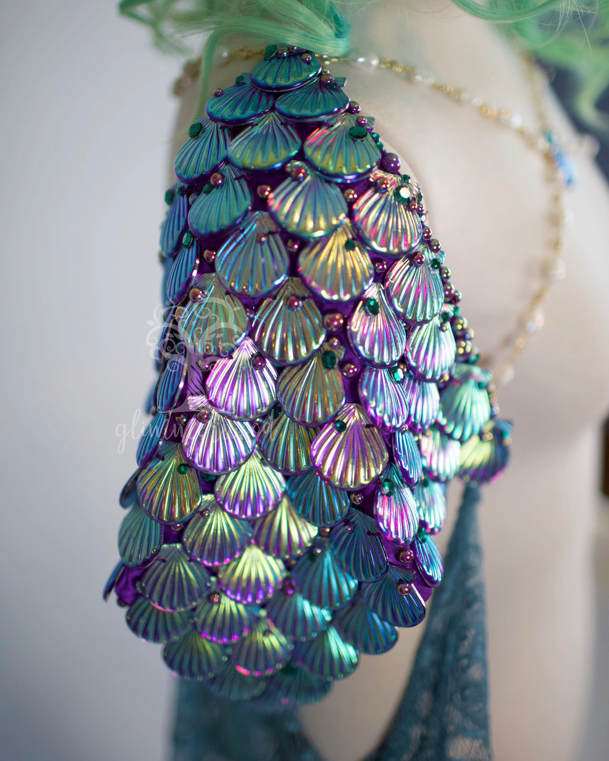 Gemstone Siren Scale Cape - One of a Kind - Sample Sale