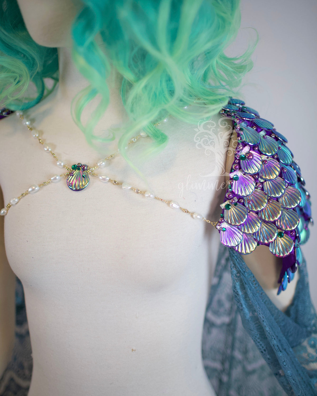 Gemstone Siren Scale Cape - One of a Kind - Sample Sale