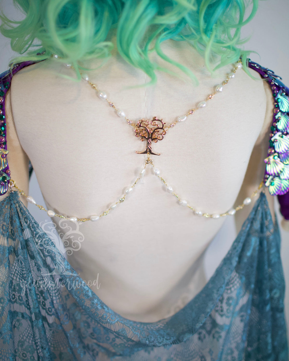 Gemstone Siren Scale Cape - One of a Kind - Sample Sale