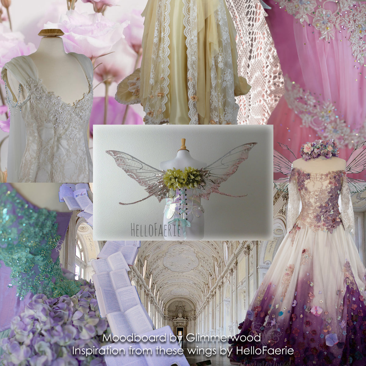 Inspired Gown featuring Hello Faerie&#39;s Lace Wings