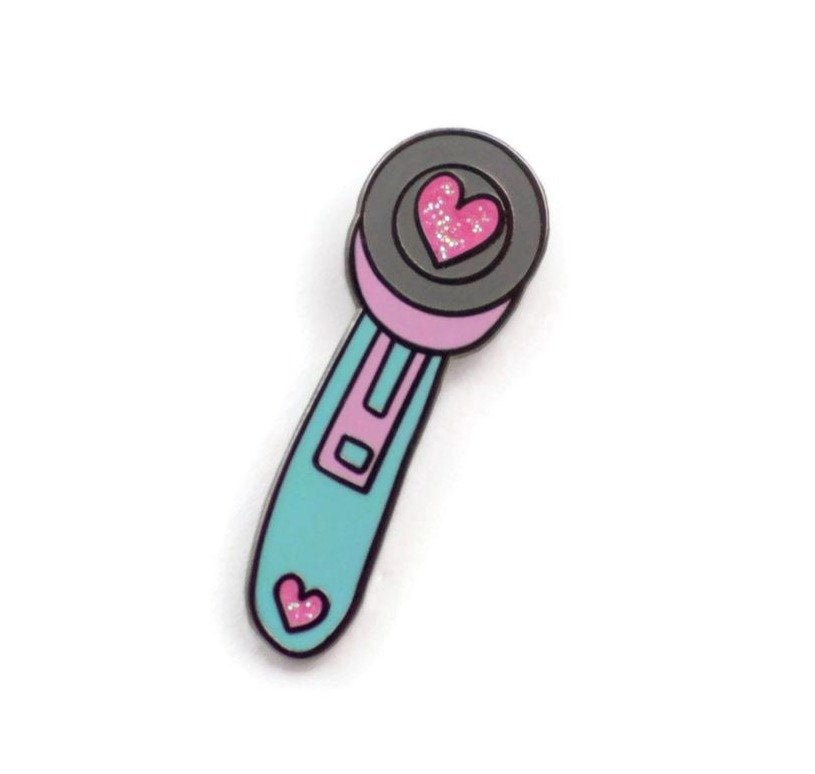 Charming Rotary Cutter Enamel Pin