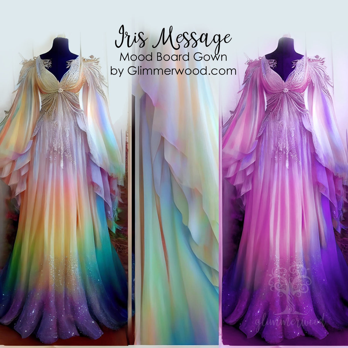 Iris Message - Limited-Edition Mood Board Gown